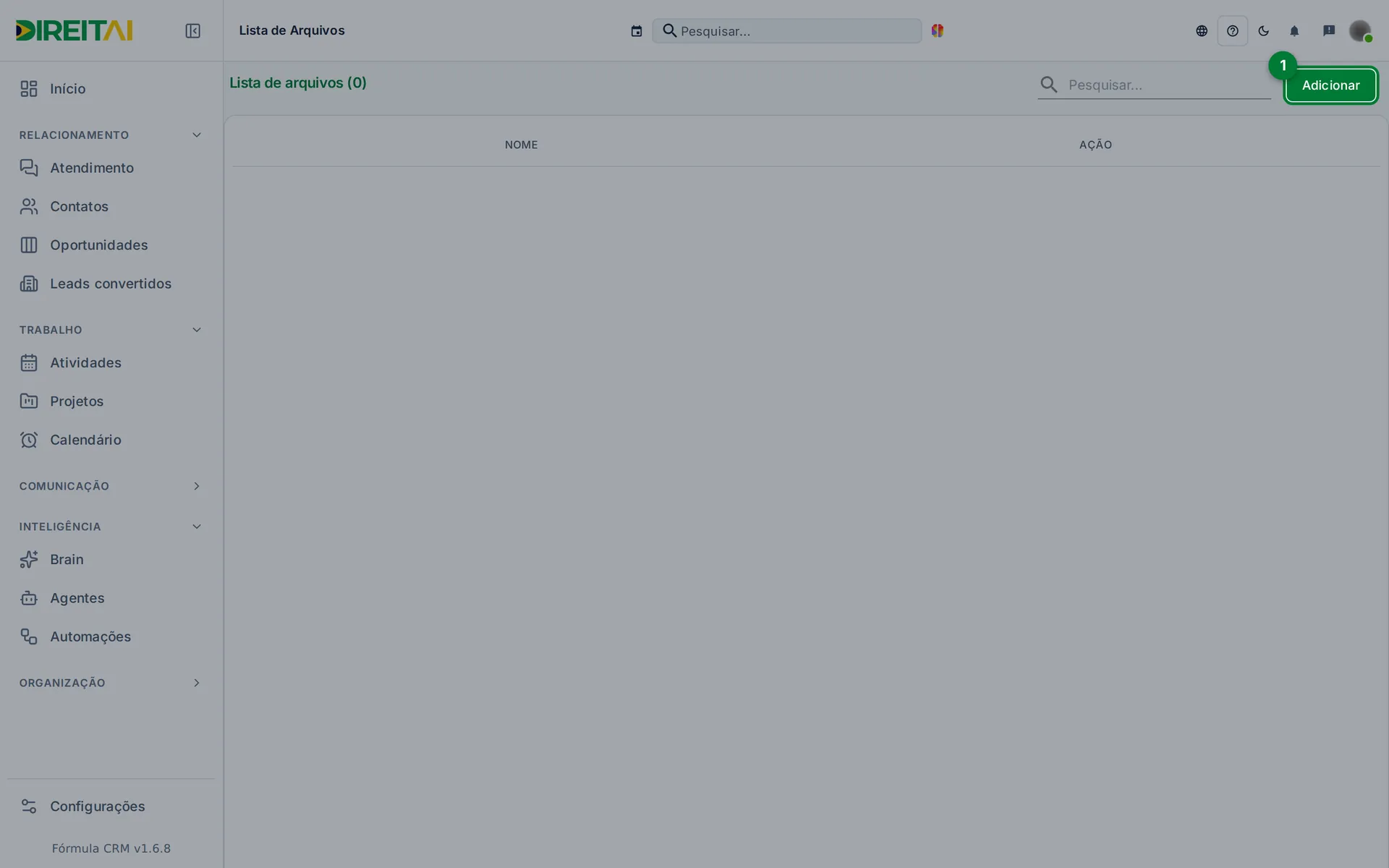 Tela Lista de arquivos com a busca e o botão Adicionar (1)